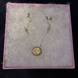 Gorgeous Sterling/CZ/Citrine Necklace